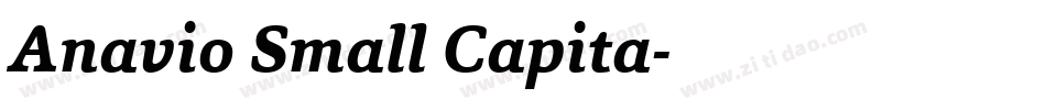 Anavio Small Capita字体转换